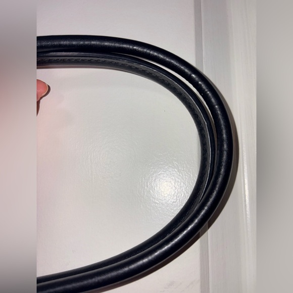 Michael Kors Mercer Gallery Medium Leather Satchel Tote Black Gold Lock Charm - Picture 9 of 16